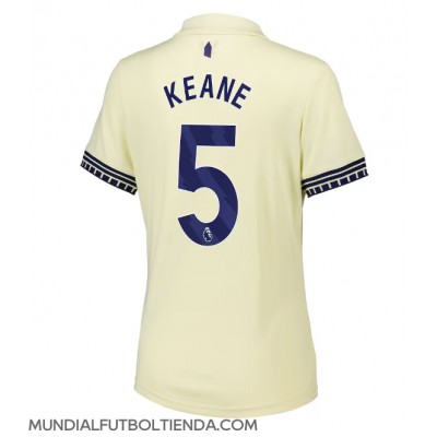 Camiseta Everton Michael Keane #5 Segunda Equipación Replica 2025-26 para mujer mangas cortas Camiseta Everton Michael Keane #5 Segunda Equipación Replica 2025-26 para mujer mangas cortas